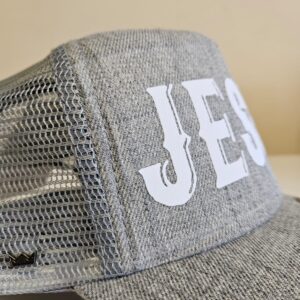 Jesus Light Grey Christian Cap Uflex