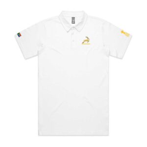 White Springboks Supporter Mens Polo Shirt