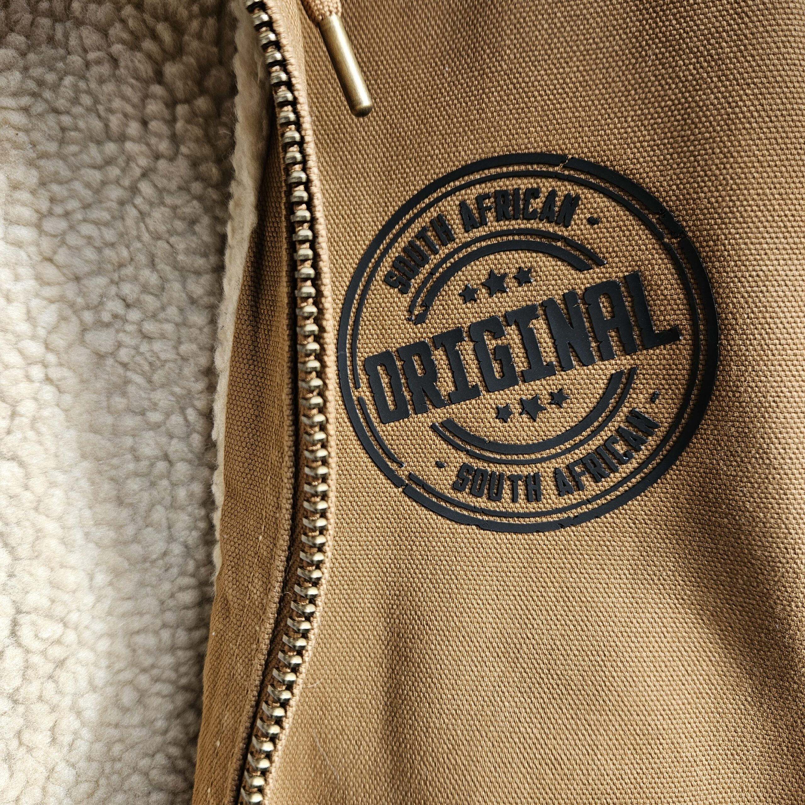 Original South African Winter Jacket NZ – Fleece Lined Canvas Jacket - Image 11