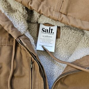 South African jacket NZ fleece lined winter canvas jacket with SA flag