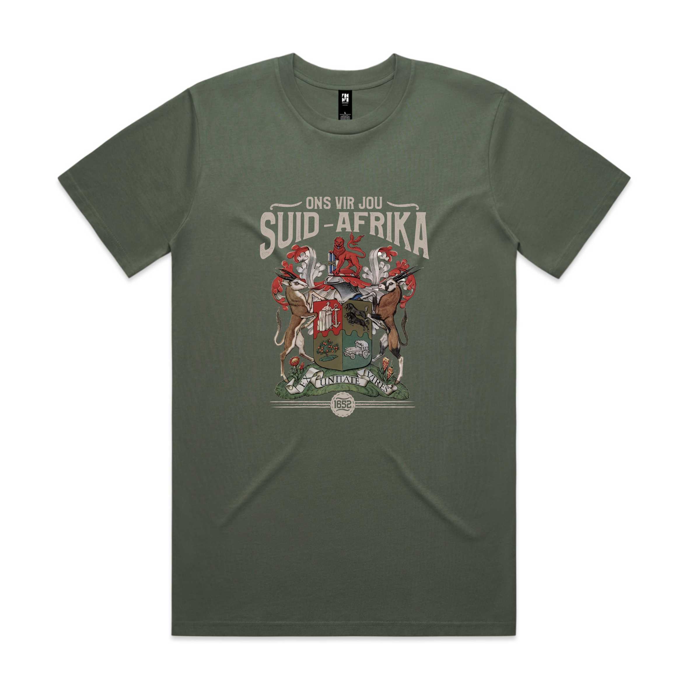 South African T-shirt NZ Ons vir jou Suid-Afrika crest cypress