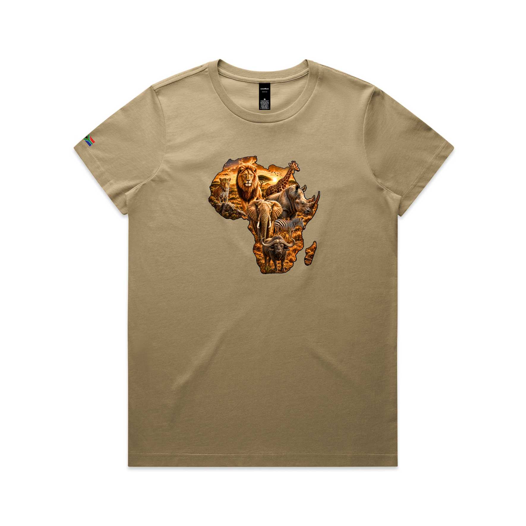 South Africa Continent Animals Women's T-Shirt - Image 3