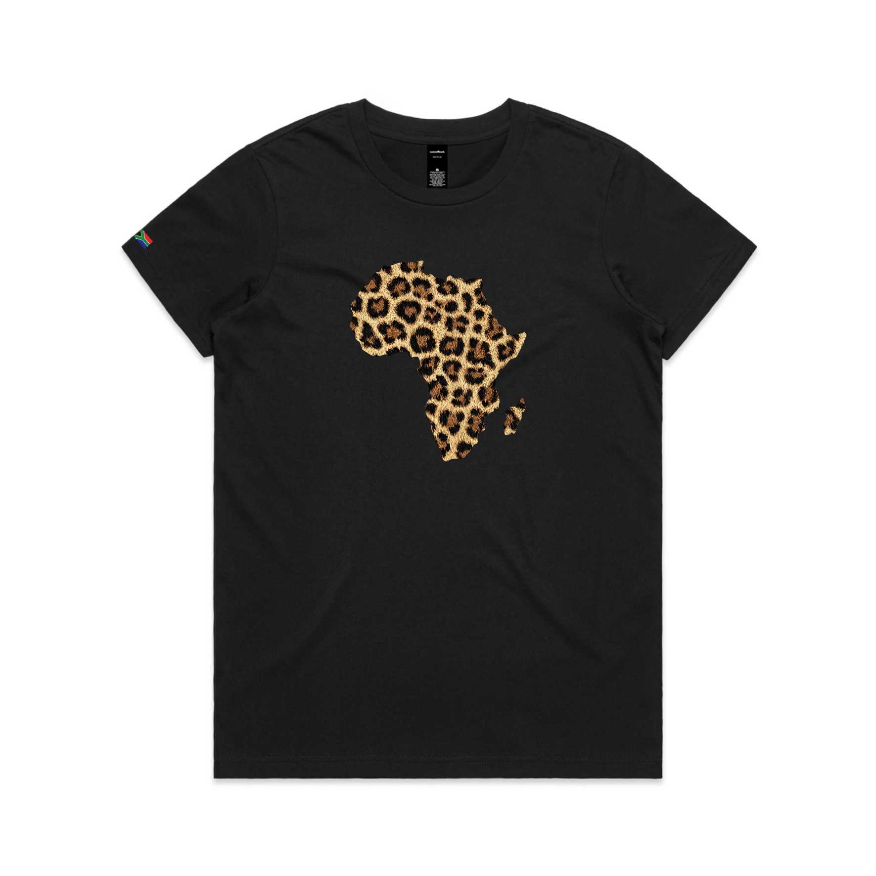 South Africa Continent Leopard Women's T-Shirt - Image 2